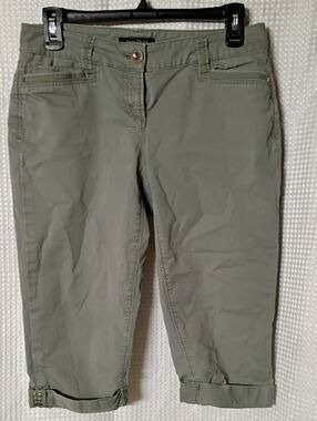 Olive Green Women’s Cropped Jeans